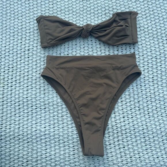 TAN+LINES SWIM By Sivan Ayla Women Bikini Swim Set S /XS - Picture 1 of 9